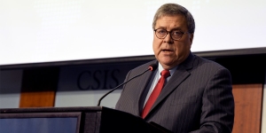 Attorney General William P. Barr delivers the keynote address at the Department of Justice's China Initiative Conference.